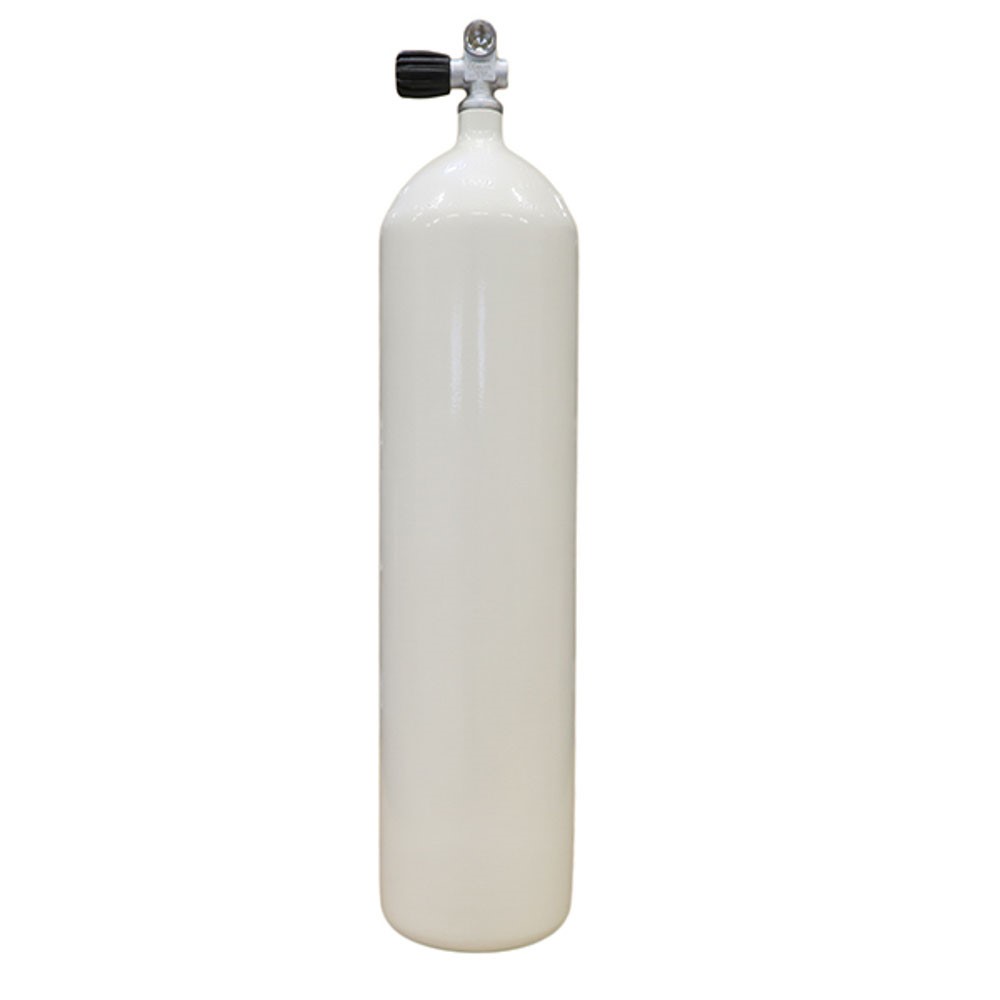 Steel Tall 12 liter 232, mono valve, flat/concave