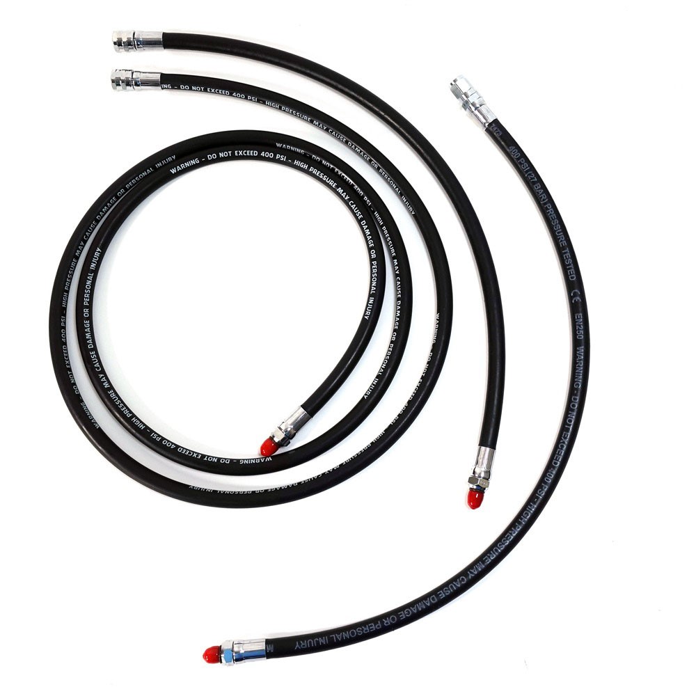 Double cylinder hose kit consists of (LP reg 84",24") (SPG 24",6"